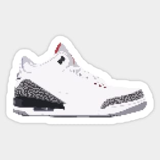 AIR JORDAN III RETRO PIXELATED ART SHOE COLLECTION Sticker